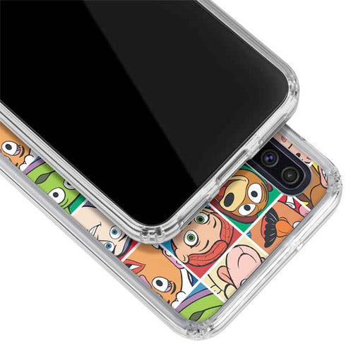 Disney Toy Story Characters Collage faces Galaxy A50 Clear Case