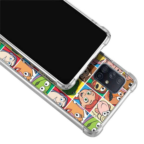 Disney Toy Story Characters Collage faces Galaxy A51 5G Clear Case