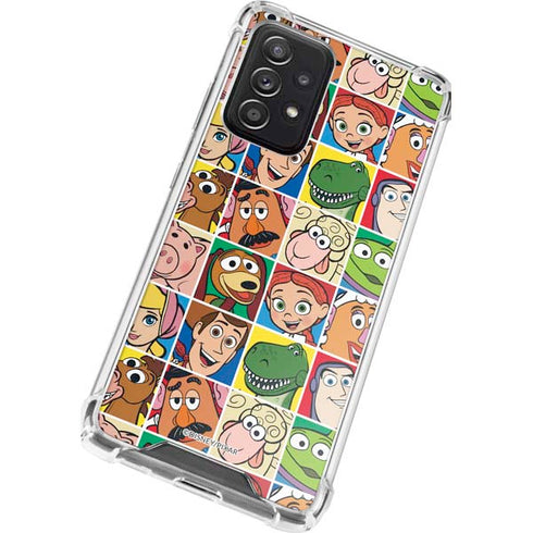 Disney Toy Story Characters Collage faces Galaxy A52 5G Clear Case