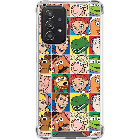 Disney Toy Story Characters Collage faces Galaxy A52 5G Clear Case