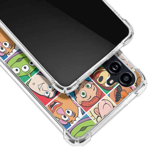 Disney Toy Story Characters Collage faces Galaxy A54 5G Clear Case
