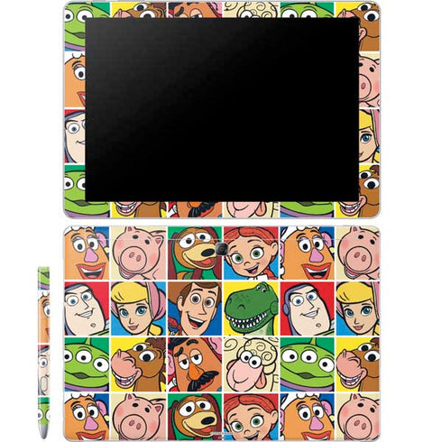 Disney Toy Story Characters Collage faces Galaxy Book 12in Skin