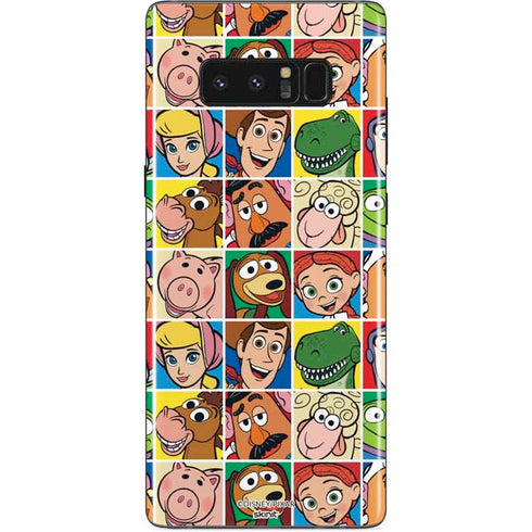 Disney Toy Story Characters Collage faces Galaxy Note 8 Skin