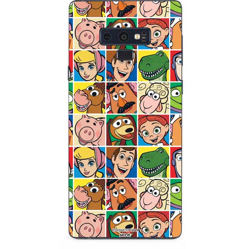 Disney Toy Story Characters Collage faces Galaxy Note 9 Skin