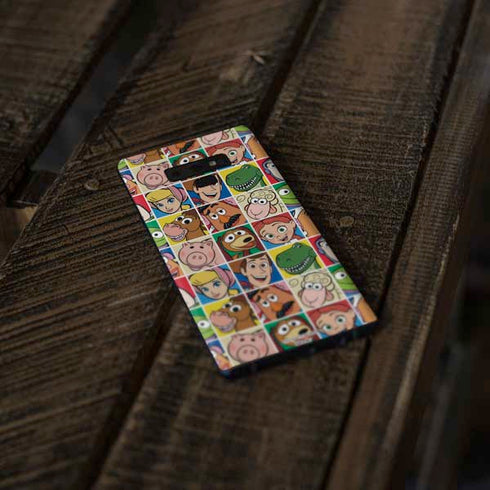 Disney Toy Story Characters Collage faces Galaxy Note 9 Skin