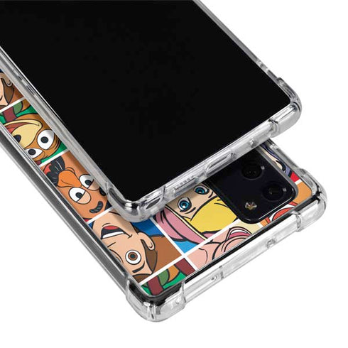 Disney Toy Story Characters Collage faces Galaxy Note20 5G Clear Case