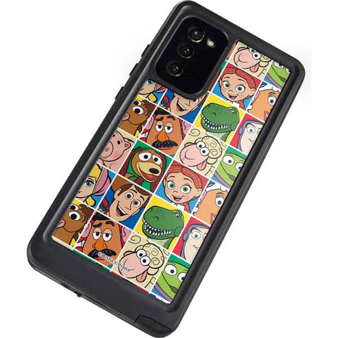 Disney Toy Story Characters Collage faces Galaxy Note20 5G Waterproof Case