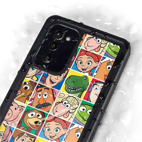 Disney Toy Story Characters Collage faces Galaxy Note20 5G Waterproof Case