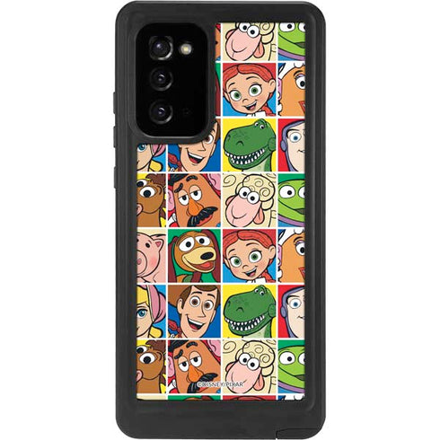 Disney Toy Story Characters Collage faces Galaxy Note20 5G Waterproof Case