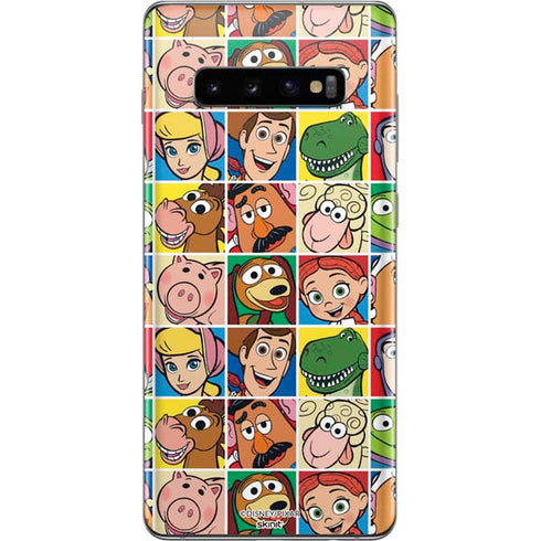 Disney Toy Story Characters Collage faces Galaxy S10 Plus Skin