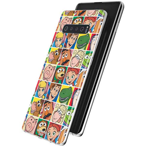 Disney Toy Story Characters Collage faces Galaxy S10 Plus Skin