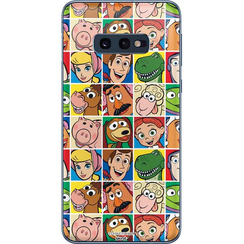 Disney Toy Story Characters Collage faces Galaxy S10e Skin