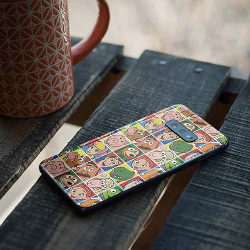 Disney Toy Story Characters Collage faces Galaxy S10e Skin