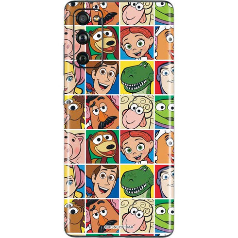 Disney Toy Story Characters Collage faces Galaxy S20 Fan Edition Skin