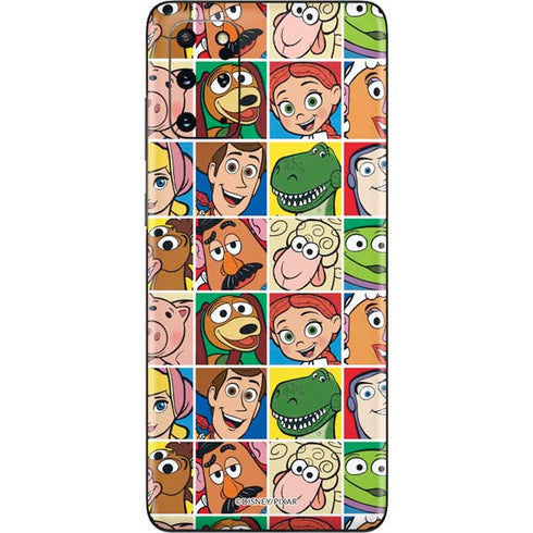 Disney Toy Story Characters Collage faces Galaxy S20 Plus Skin