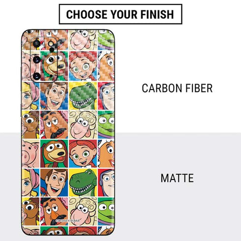 Disney Toy Story Characters Collage faces Galaxy S20 Plus Skin