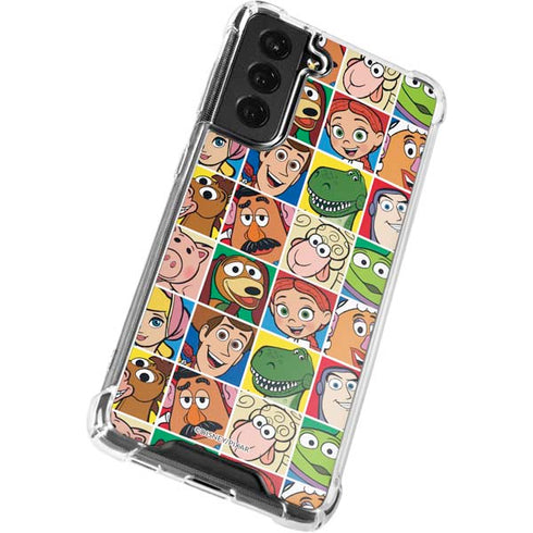 Disney Toy Story Characters Collage faces Galaxy S21 FE Clear Case