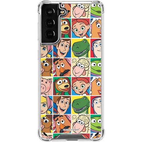 Disney Toy Story Characters Collage faces Galaxy S21 Plus 5G Clear Case