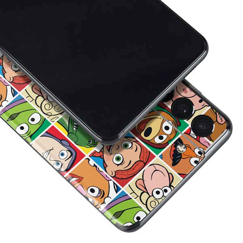 Disney Toy Story Characters Collage faces Galaxy S21 Plus 5G Skin