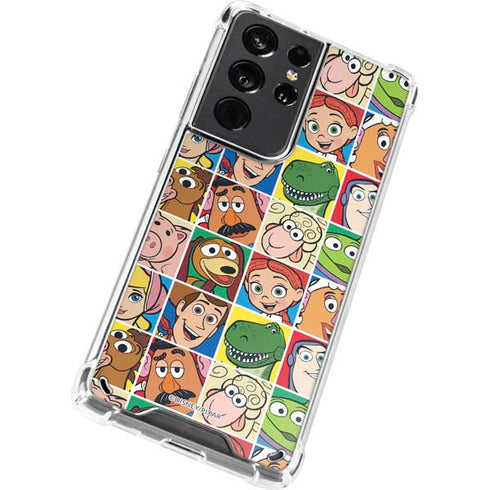 Disney Toy Story Characters Collage faces Galaxy S21 Ultra 5G Clear Case