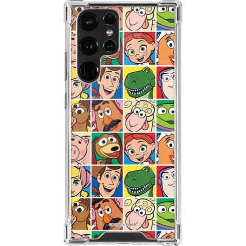Disney Toy Story Characters Collage faces Galaxy S22 Ultra Clear Case