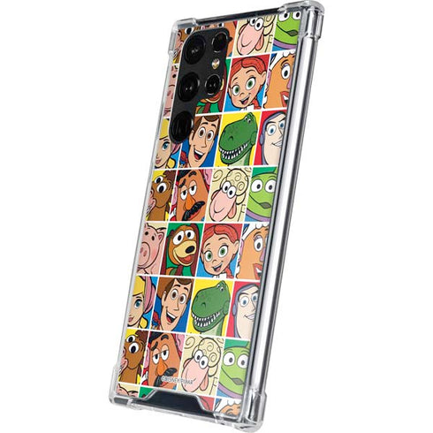 Disney Toy Story Characters Collage faces Galaxy S22 Ultra Clear Case