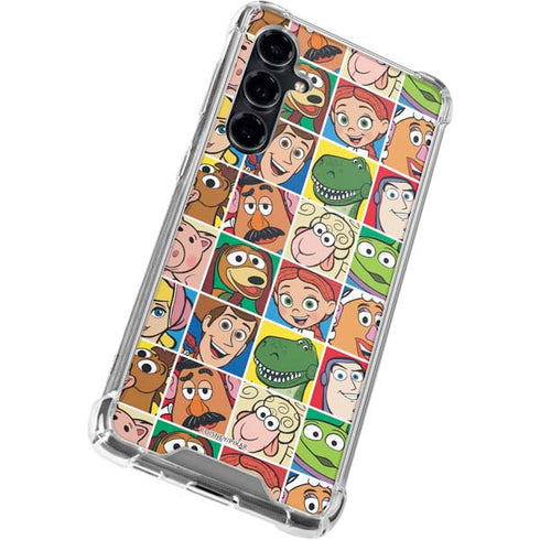 Disney Toy Story Characters Collage faces Galaxy S23 FE Clear Case