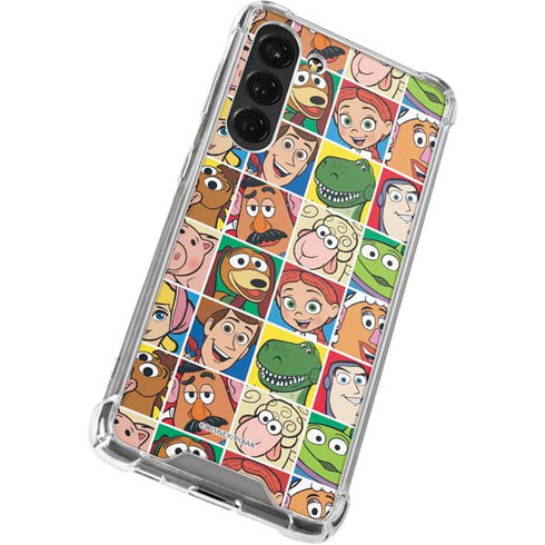 Disney Toy Story Characters Collage faces Galaxy S23 Plus Clear Case
