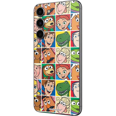 Disney Toy Story Characters Collage faces Galaxy S23 Plus Skin