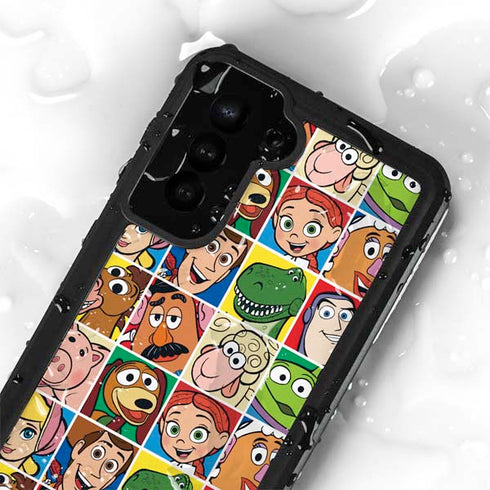 Disney Toy Story Characters Collage faces Galaxy S23 Plus Waterproof Case