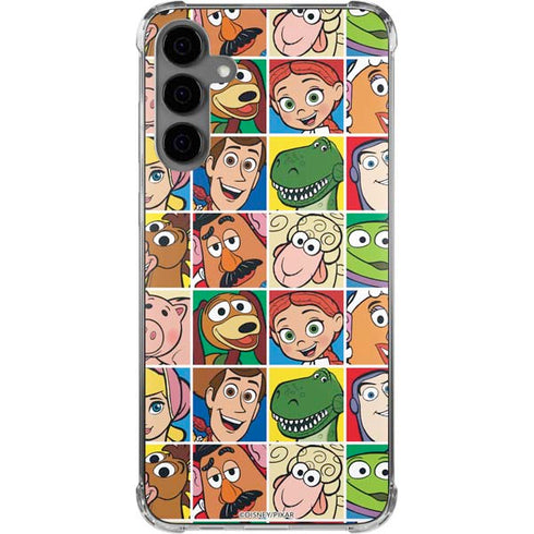 Disney Toy Story Characters Collage faces Galaxy S24 Plus Clear Case