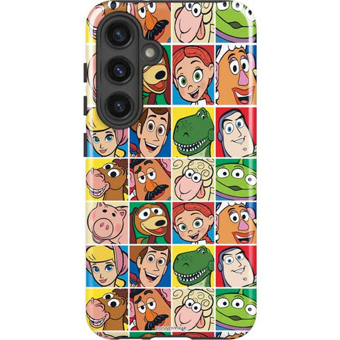 Disney Toy Story Characters Collage faces Galaxy S24 Plus Impact Case