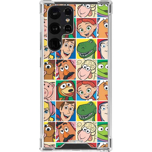 Disney Toy Story Characters Collage faces Galaxy S24 Ultra Clear Case