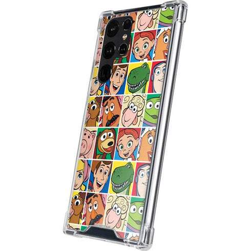 Disney Toy Story Characters Collage faces Galaxy S24 Ultra Clear Case