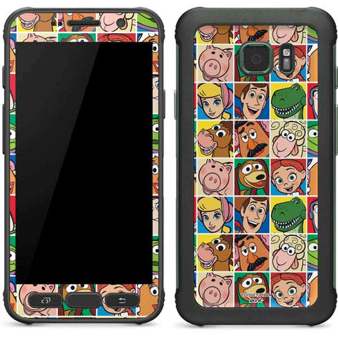 Disney Toy Story Characters Collage faces Galaxy S7 Active Skin