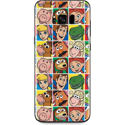 Disney Toy Story Characters Collage faces Galaxy S8 Plus Skin