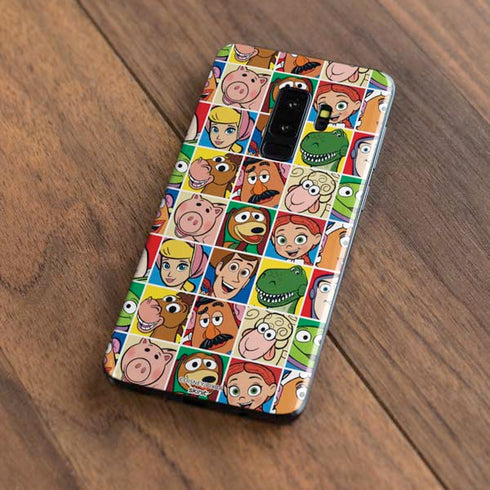 Disney Toy Story Characters Collage faces Galaxy S9 Plus Skin