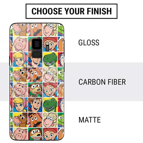 Disney Toy Story Characters Collage faces Galaxy S9 Skin