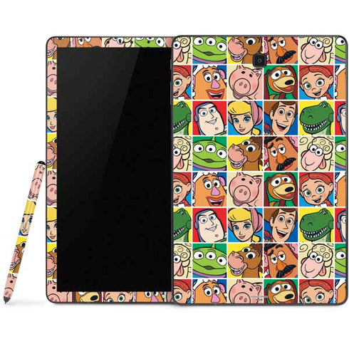 Disney Toy Story Characters Collage faces Samsung Galaxy Tab Skin