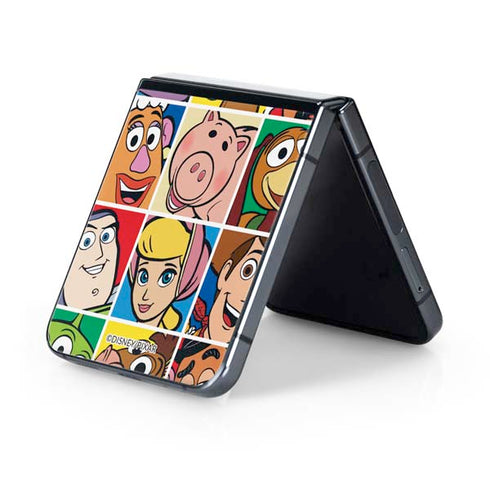 Disney Toy Story Characters Collage faces Galaxy Z Flip5 5G Skin