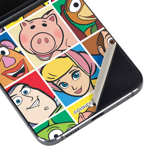 Disney Toy Story Characters Collage faces Galaxy Z Flip5 5G Skin