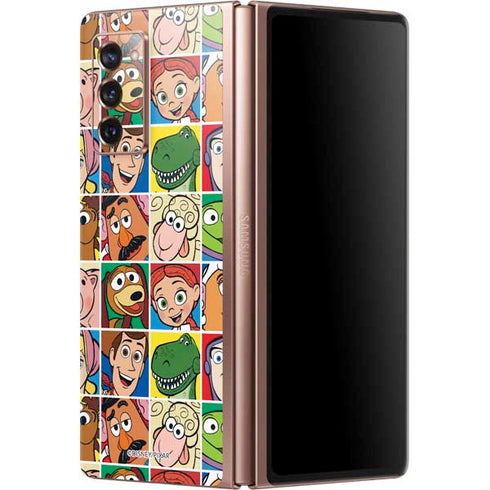 Disney Toy Story Characters Collage faces Galaxy Z Fold2 5G Skin