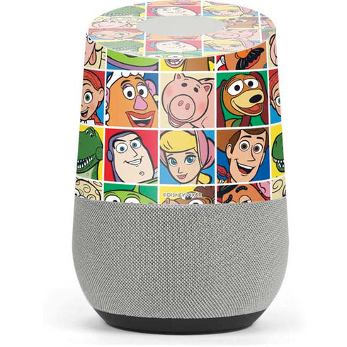 Disney Toy Story Characters Collage faces Google Home Skin