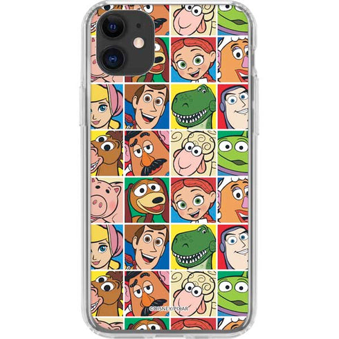 Disney Toy Story Characters Collage faces iPhone 11 Clear Case