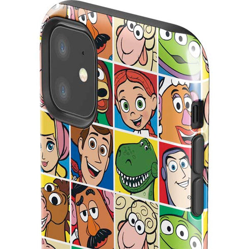 Disney Toy Story Characters Collage faces iPhone 11 Impact Case