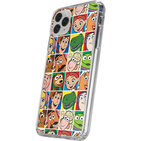 Disney Toy Story Characters Collage faces iPhone 11 Pro Clear Case