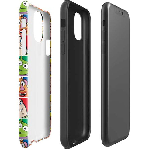 Disney Toy Story Characters Collage faces iPhone 11 Pro Max Impact Case