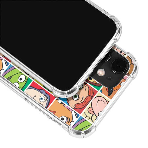 Disney Toy Story Characters Collage faces iPhone 12 Clear Case