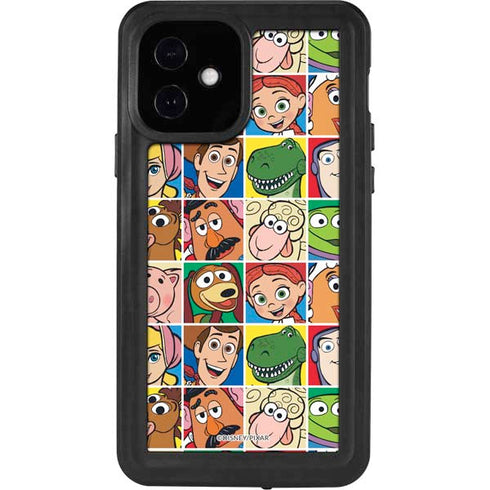 Disney Toy Story Characters Collage faces iPhone 12 Waterproof Case