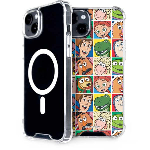 Disney Toy Story Characters Collage faces iPhone 15 MagSafe Case